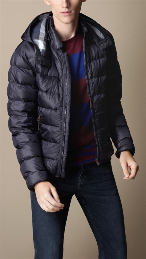 burberry navy puffer coat|burberry puffer coat men's.